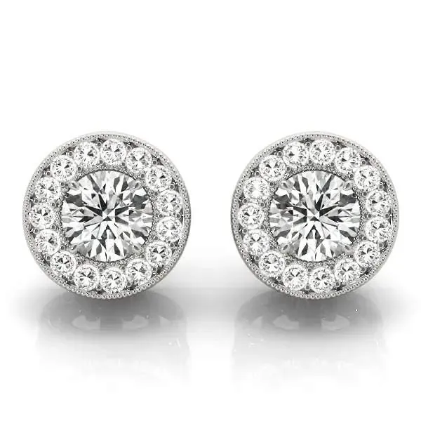 Radiant Diamond Stud Earrings