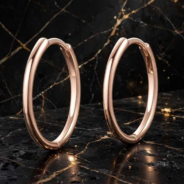 Slim Hoops, Black Marble
